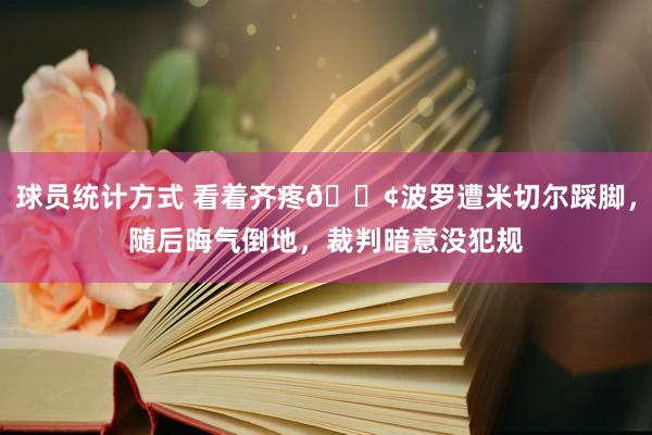 球员统计方式 看着齐疼😢波罗遭米切尔踩脚，随后晦气倒地，裁判暗意没犯规