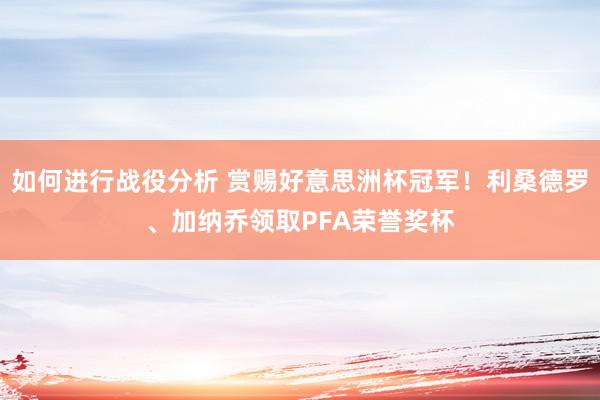 如何进行战役分析 赏赐好意思洲杯冠军！利桑德罗、加纳乔领取PFA荣誉奖杯