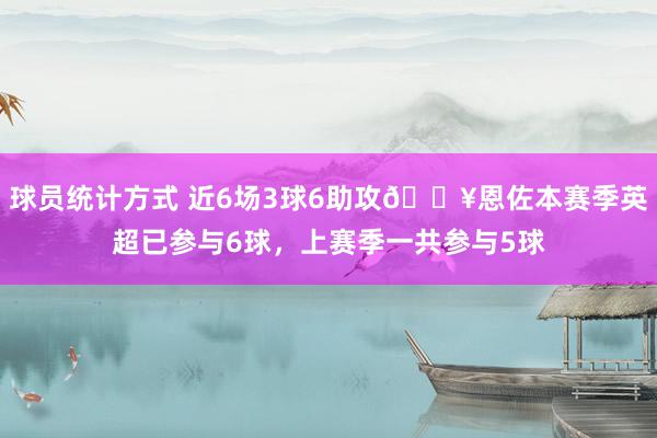 球员统计方式 近6场3球6助攻🔥恩佐本赛季英超已参与6球，上赛季一共参与5球